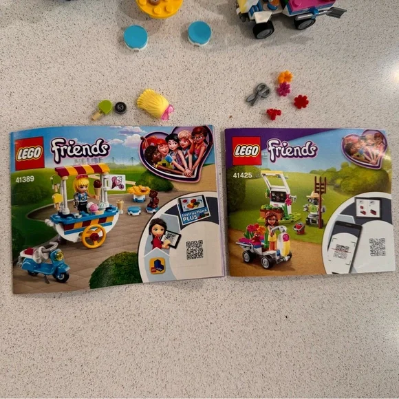 Two used Lego Friends sets. 41389 Ice Cream Cart & 41425 Olivia’s Flower Garden - Picture 3 of 11